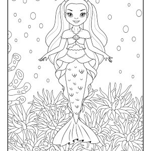 Mermaid coloring pictures