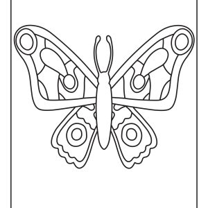 Monarch butterfly coloring sheet