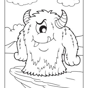 Monster printable coloring pages