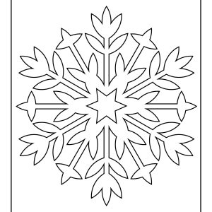 Picture of snowflake to color