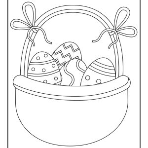 Pictures of easter eggs to color