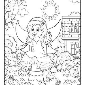 princess fairy coloring pages