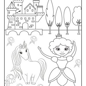Princess pictures to color