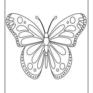 Print butterfly coloring pages