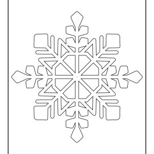 Printable colored snowflakes