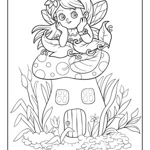 Printable fairy coloring pages