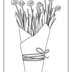 Printable flower coloring pages