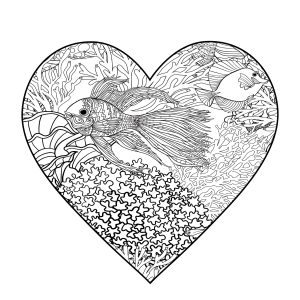 Printable love coloring pages