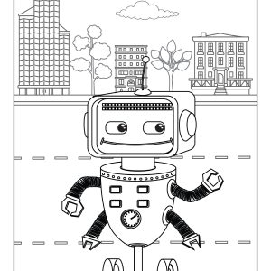 Robot picture to colour