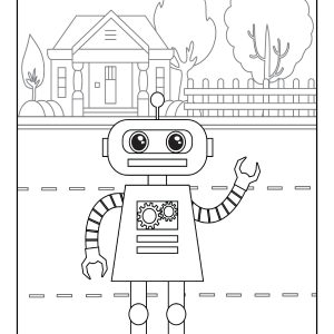 Robots coloring book