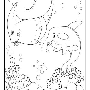 Sea creature outlines
