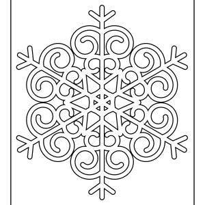 Snowflake color by number