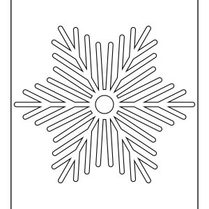 Snowflake coloring page