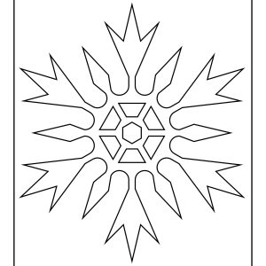 Snowflake coloring pages for adults