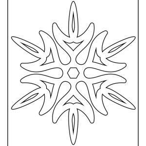 Snowflake for coloring