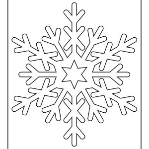 Snowflakes coloring pages