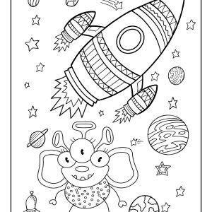 Solar system colouring book