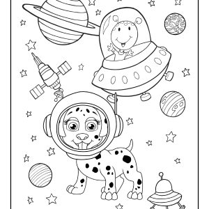 Solar system colouring pages