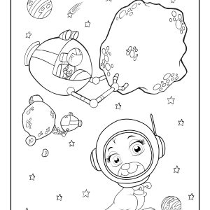 Space coloring pages free