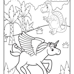 Unicorn coloring pages for kids