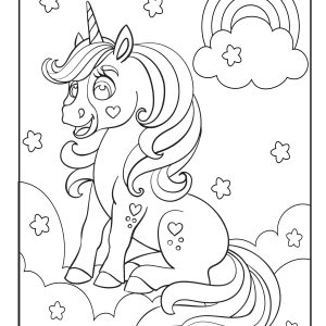 Unicorn coloring pictures